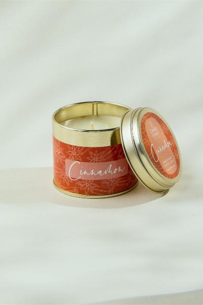 Cinnamon Tall Tin Candle 